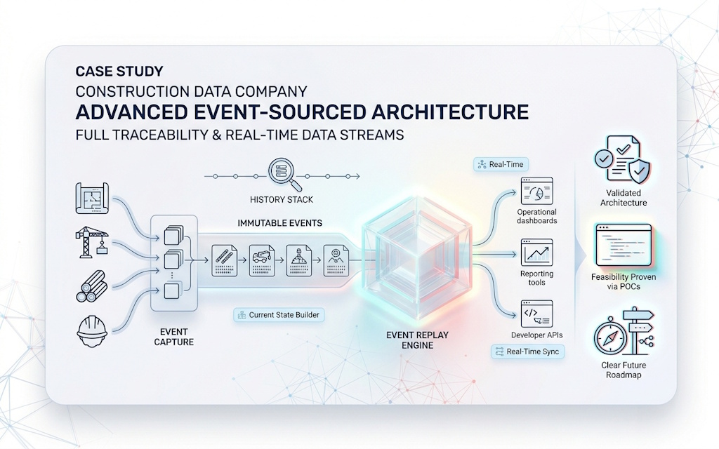 Construction Data Company — Event-Sourced Architecture